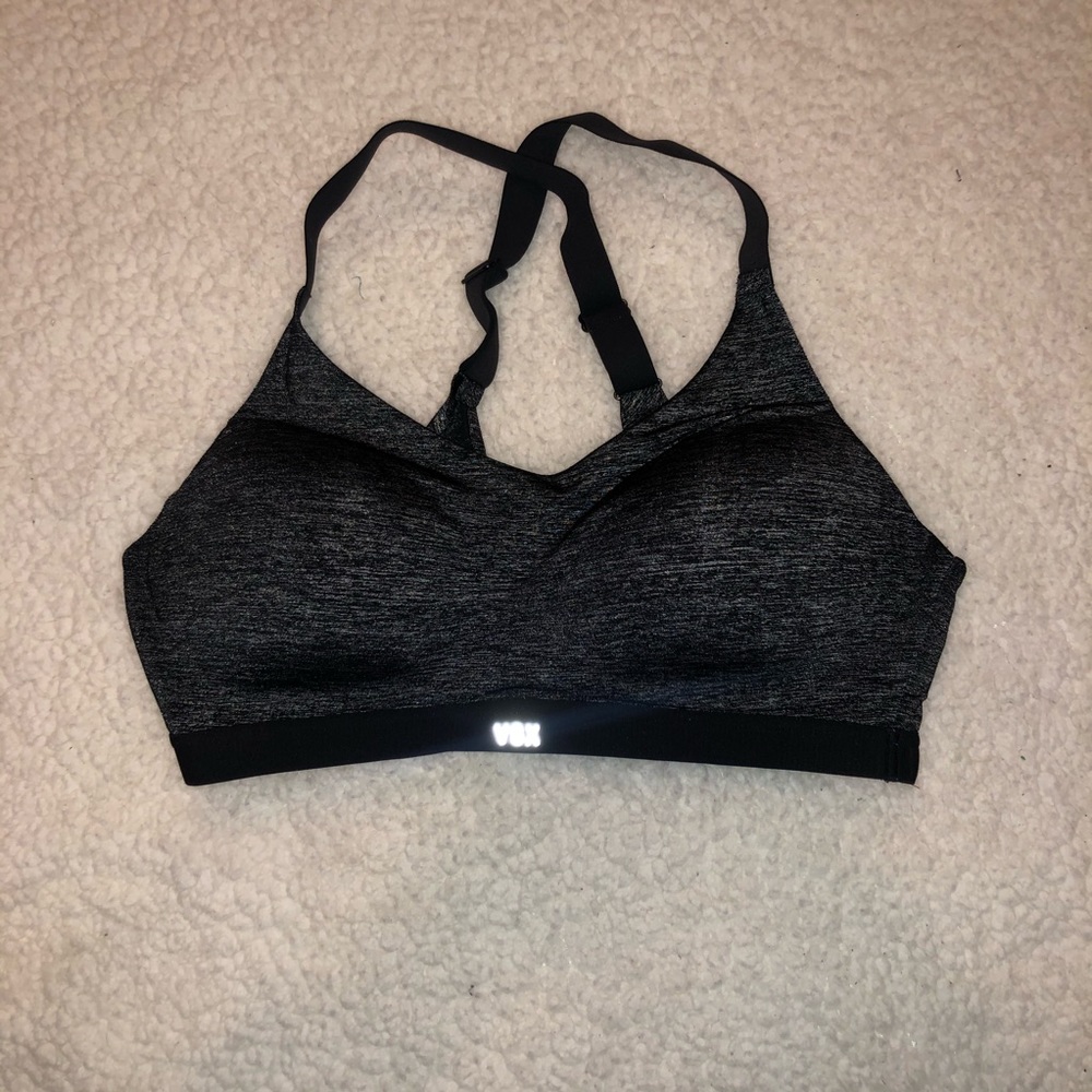 Black and Grey Victoria Secret Sports Bra